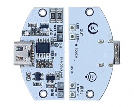 USB Touch Table Lamp Dimmer LED Driver 0-100% Stepless Dimmer Module Charging Protection Circuit